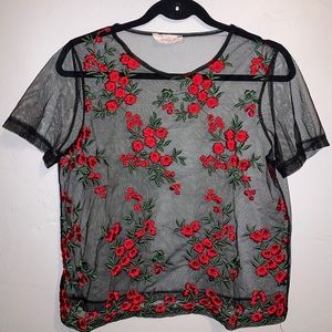 Mesh short sleeve shirt